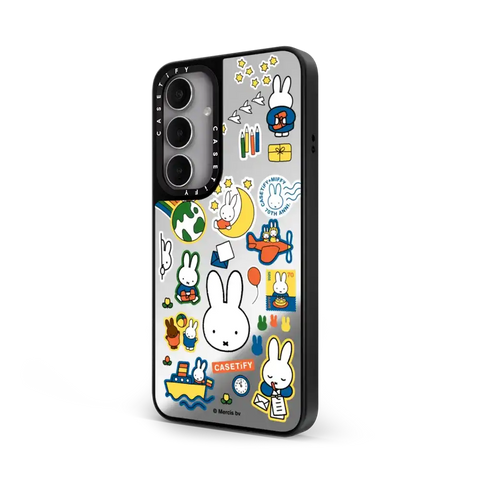 Miffy Postage Collage Sticker Case (Clear)