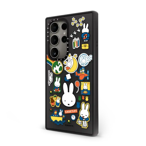 Miffy Postage Collage Sticker Case (Clear)