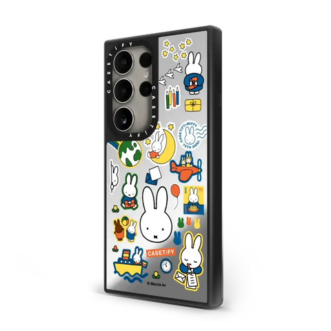 Miffy Postage Collage Sticker Case (Clear)