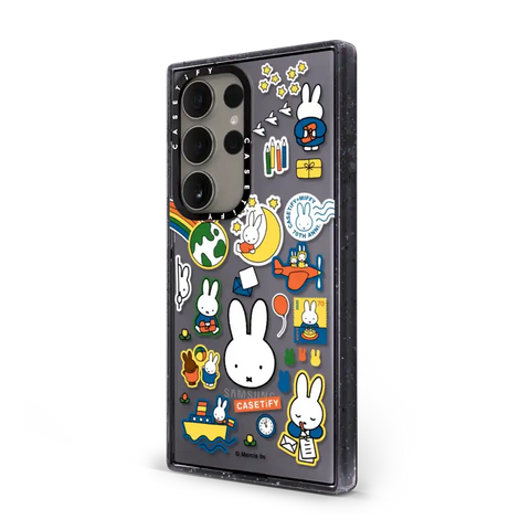 Miffy Postage Collage Sticker Case (Clear)