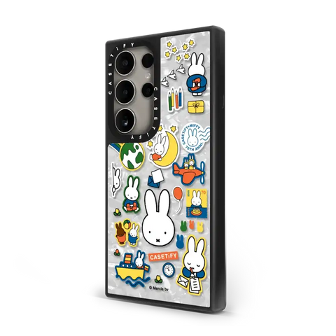 Miffy Postage Collage Sticker Case (Clear)