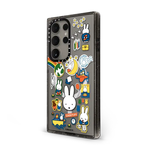 Miffy Postage Collage Sticker Case (Clear)