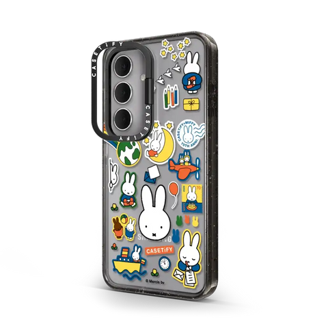 Miffy Postage Collage Sticker Case (Clear)