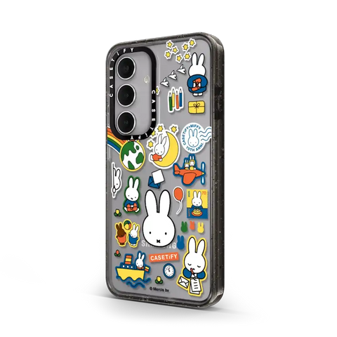 Miffy Postage Collage Sticker Case (Clear)