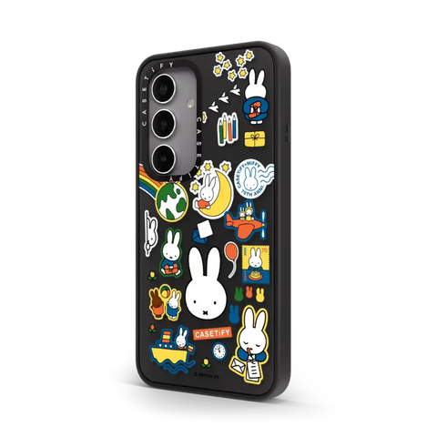 Miffy Postage Collage Sticker Case (Clear)