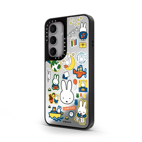 Miffy Postage Collage Sticker Case (Clear)