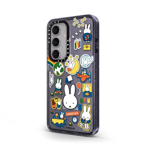 Miffy Postage Collage Sticker Case (Clear)