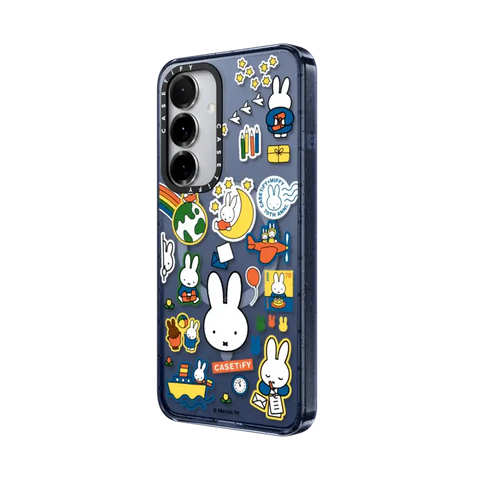 Miffy Postage Collage Sticker Case (Clear)