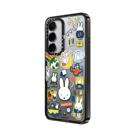 Miffy Postage Collage Sticker Case (Clear)