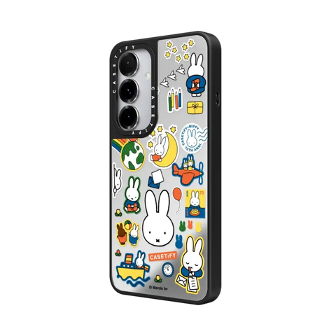 Miffy Postage Collage Sticker Case (Clear)