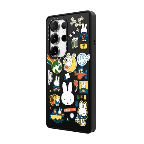 Miffy Postage Collage Sticker Case (Clear)
