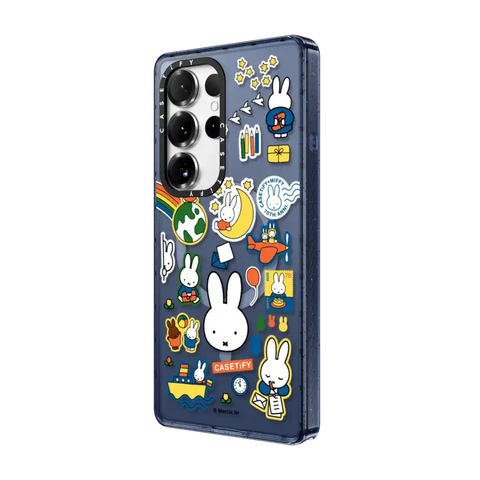 Miffy Postage Collage Sticker Case (Clear)
