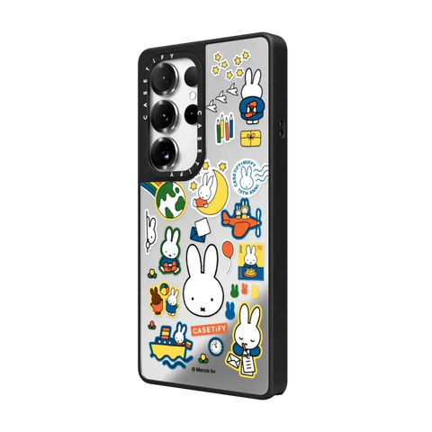 Miffy Postage Collage Sticker Case (Clear)