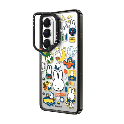 Miffy Postage Collage Sticker Case (Clear)