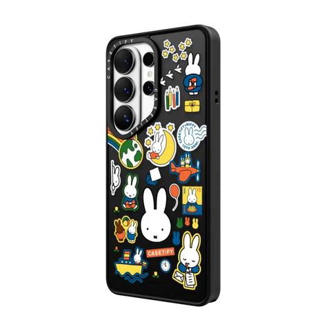 Miffy Postage Collage Sticker Case (Clear)