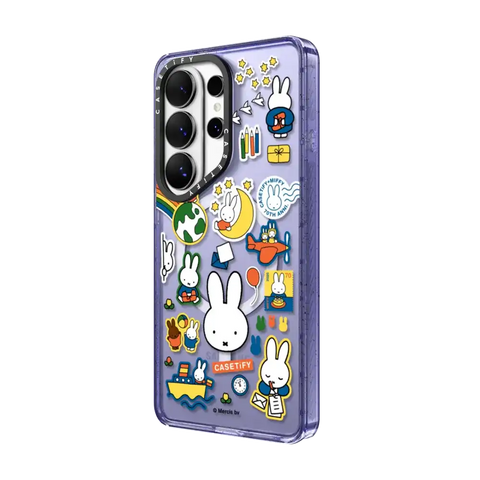 Miffy Postage Collage Sticker Case (Clear)