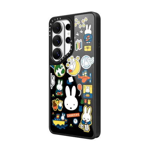 Miffy Postage Collage Sticker Case (Clear)