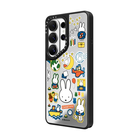 Miffy Postage Collage Sticker Case (Clear)