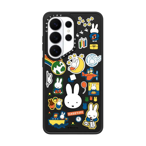 Miffy Postage Collage Sticker Case (Clear)