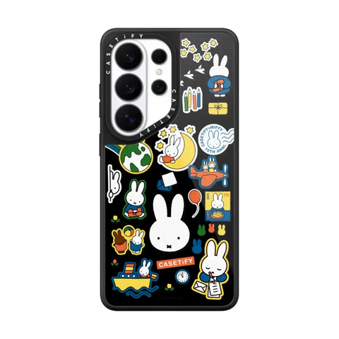 Miffy Postage Collage Sticker Case (Clear)