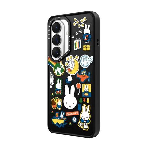 Miffy Postage Collage Sticker Case (Clear)