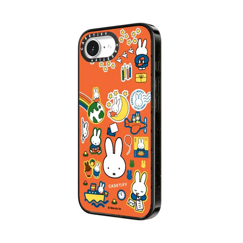 Miffy Postage Collage Sticker Case (Bruna Red)