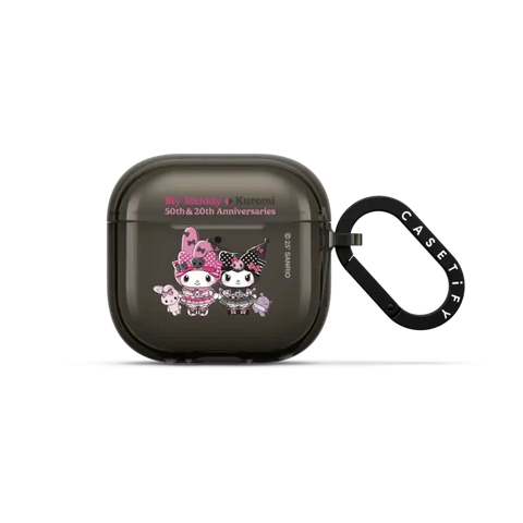 My Melody & Kuromi Plushies Earbuds Case