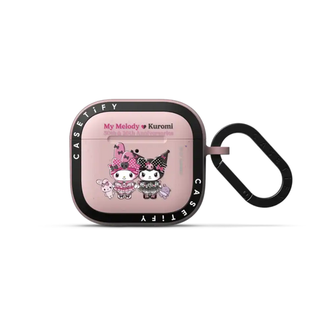 My Melody & Kuromi Plushies Earbuds Case