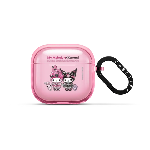 My Melody & Kuromi Plushies Earbuds Case