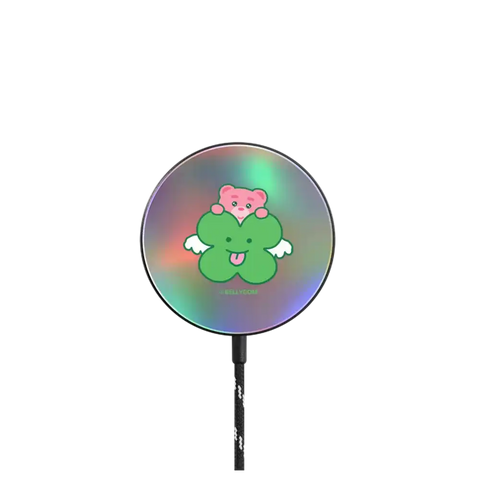 BELLYGOM Lucky Clover PowerThru Magnetic Wireless Charger