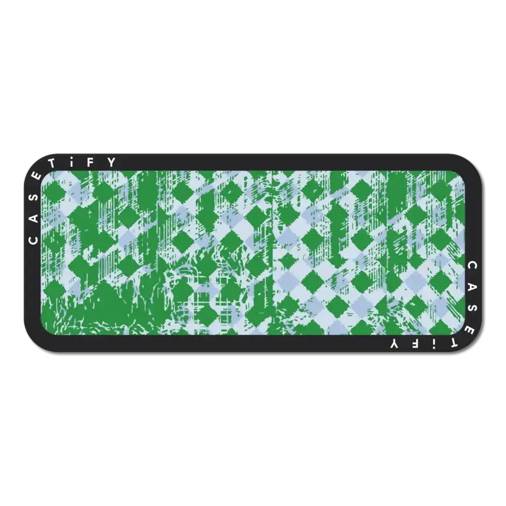 Distorted Checker-Green
