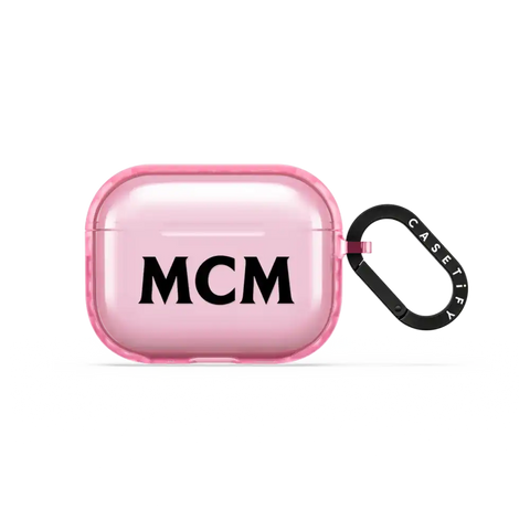 MCM Black Logo Earbuds Case