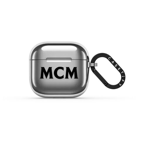 MCM Black Logo Earbuds Case