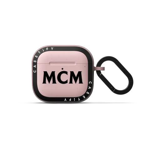 MCM Black Logo Earbuds Case