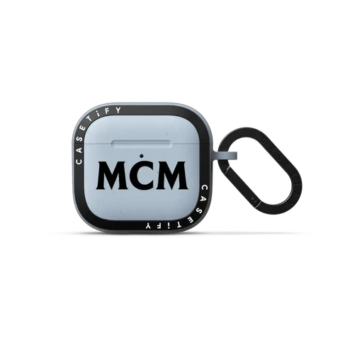 MCM Black Logo Earbuds Case