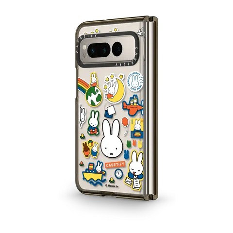 Miffy Postage Collage Sticker Case (Clear)