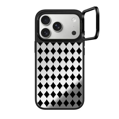 Mirror Ring Stand Case for iPhone 17 | Military Grade Protection