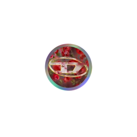 Red Floral Oval D Snappy Grip Stand