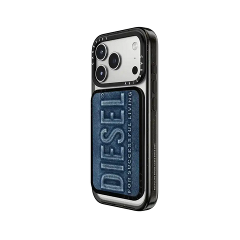 Blue Denim Biscotto Snappy Cardholder Stand