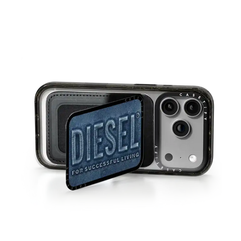 Blue Denim Biscotto Snappy Cardholder Stand