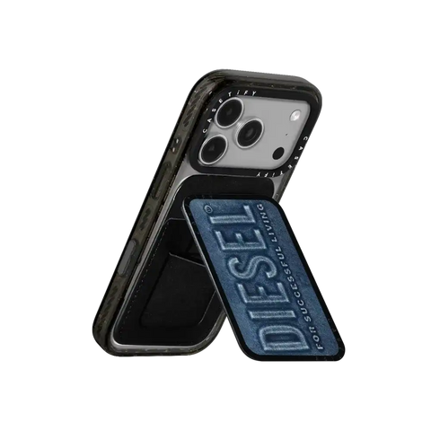 Blue Denim Biscotto Snappy Cardholder Stand