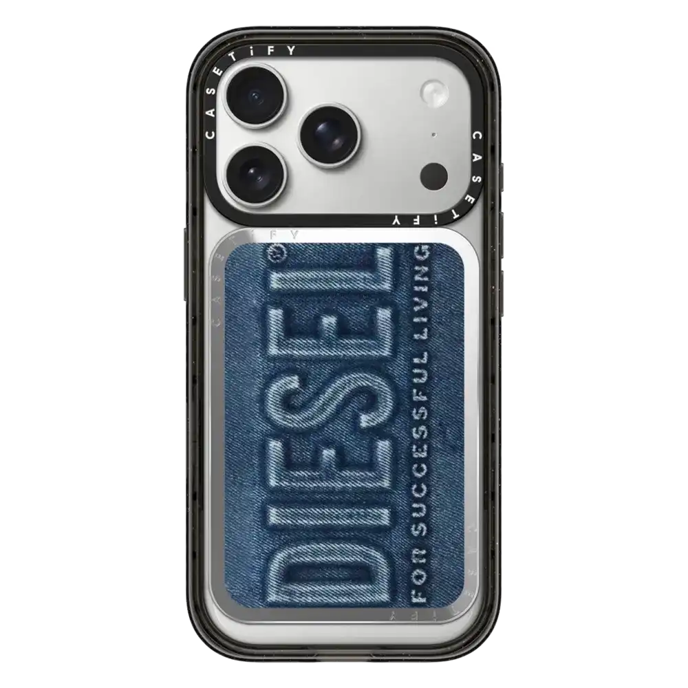 Blue Denim Biscotto Snappy Cardholder Stand