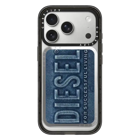 Blue Denim Biscotto Snappy Cardholder Stand