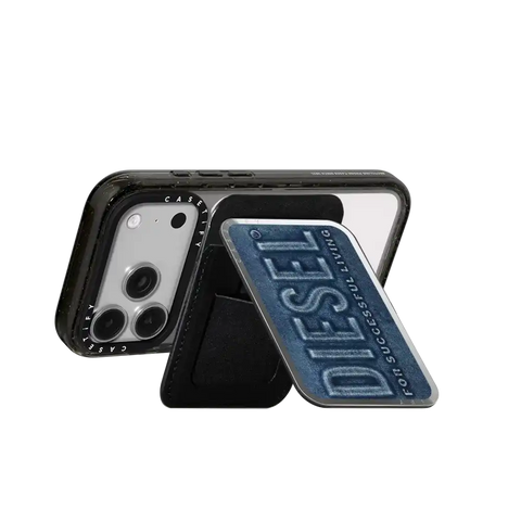 Blue Denim Biscotto Snappy Cardholder Stand