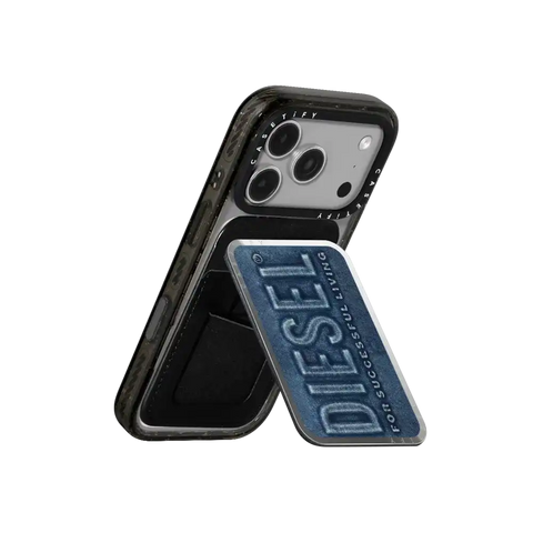 Blue Denim Biscotto Snappy Cardholder Stand