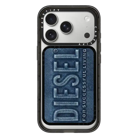Blue Denim Biscotto Snappy Cardholder Stand