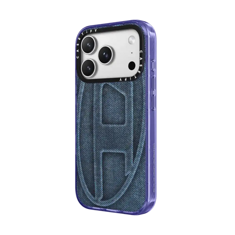 Blue Denim Oval D Case