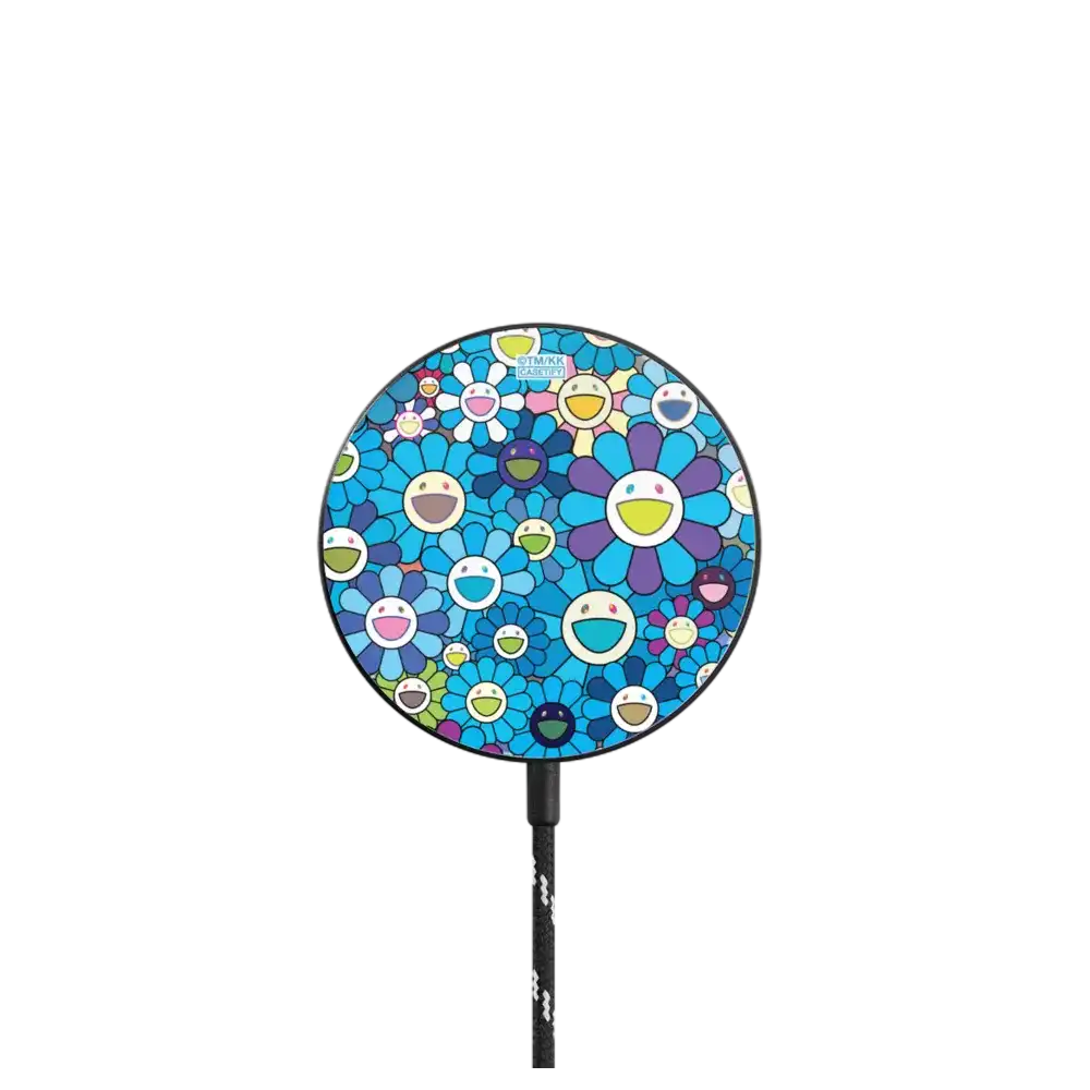 FLOWERS BLOOM (BLUE) POWERTHRU MAGNETIC WIRELESS CHARGER