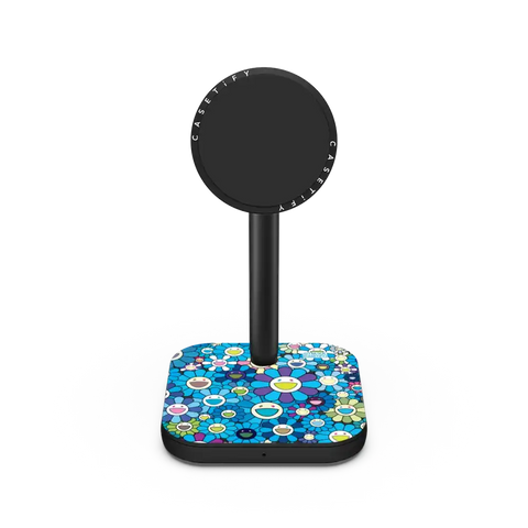 FLOWERS BLOOM (BLUE) POWERTHRU 2-IN-1 CHARGING STAND