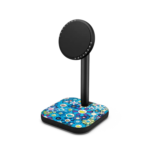 FLOWERS BLOOM (BLUE) POWERTHRU 2-IN-1 CHARGING STAND